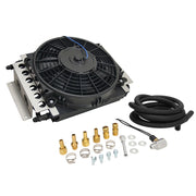Proflow Transmission Cooler Kit, Dual Core, 15.75'' x 11.5'' x 5.0'', 10'' 650CFM Fan, AN6 Inlets - PFETC900 PFETC900