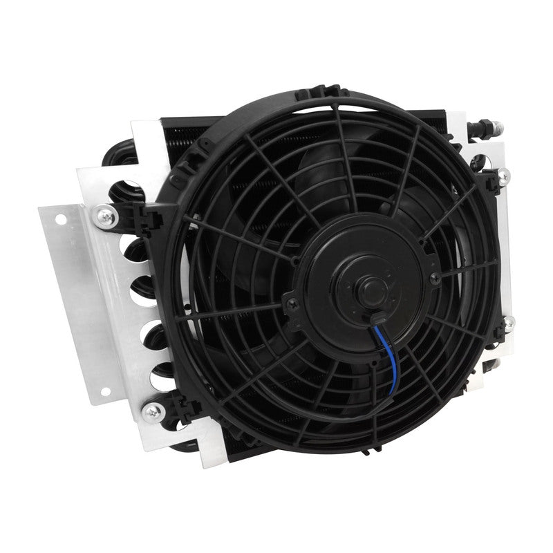 Proflow Transmission Cooler Kit, Dual Core, 15.75'' x 11.5'' x 5.0'', 10'' 650CFM Fan, AN6 Inlets - PFETC900