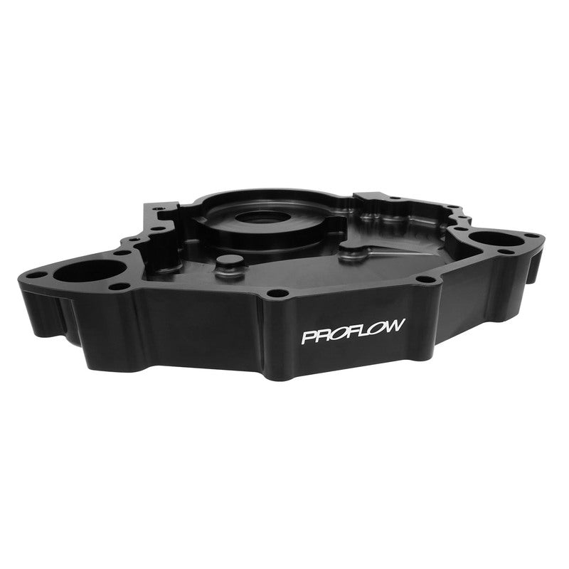 Proflow Timing Cover, For Holden V8 All 253/308 And 304 EFI, Billet Aluminium, Black - PFETCH308BILL-BK