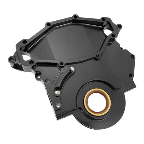 Proflow Timing Cover, For Holden V8 All 253/308 And 304 EFI, Billet Aluminium, Black - PFETCH308BILL-BK PFETCH308BILL-BK