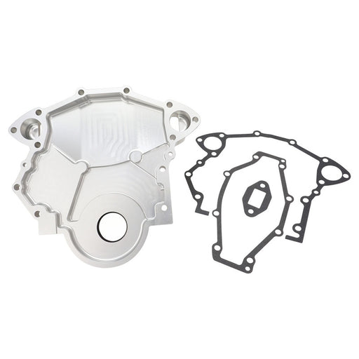 Proflow Timing Cover, For Holden V8 All 253/308 And 304 EFI, Billet Aluminium, Silver - PFETCH308BILL
