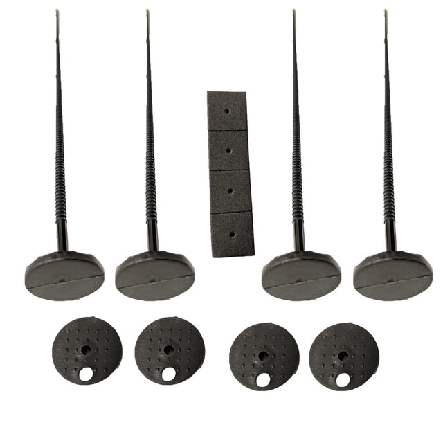 Proflow Transmission Fluid Cooler Mounting Kit, Fan Mounting Kit, Plastic, Set Of 4 - PFETCMK301 PFETCMK301