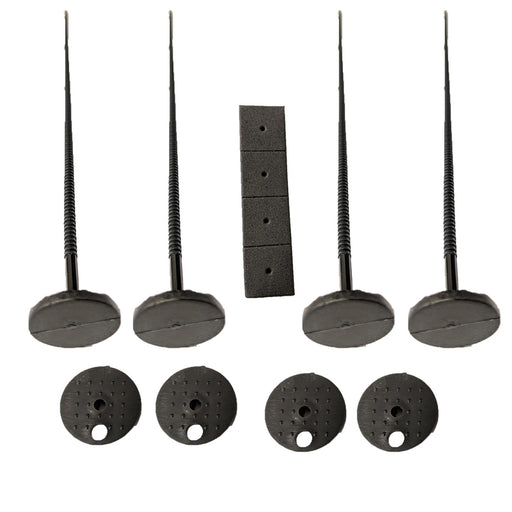 Proflow Transmission Fluid Cooler Mounting Kit, Fan Mounting Kit, Plastic, Set Of 4 - PFETCMK301 PFETCMK301