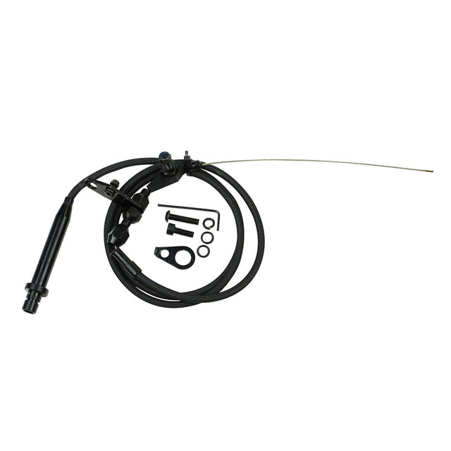 Proflow Automatic Transmission Black Braided Stainless Kickdown Kit, Carburettor, GM TH350, Kit, - PFETCS6053-BK PFETCS6053-BK