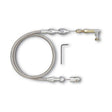 Proflow Throttle Cable, Braided Stainless Steel, 24 in. Long, Universal Kit - PFETCS6054 PFETCS6054