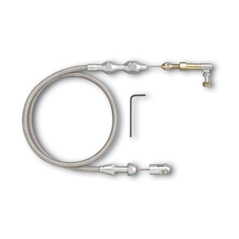 Proflow Throttle Cable, Braided Stainless Steel, 24 in. Long, Universal Kit - PFETCS6054 PFETCS6054