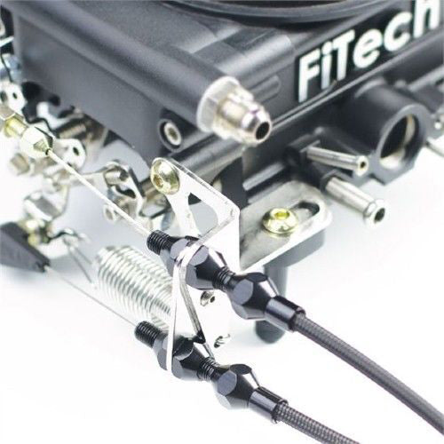 Proflow Throttle Cable Bracket, FiTech EFI, Stainless Steel, Polished, Each - PFETCSB-FTEC