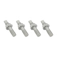 Proflow Turbocharger Studs, Hex Nuts, M10x1.25 x 45mm, Stainless Steel, Natural, Set of 4 - PFETFS45M10 PFETFS45M10
