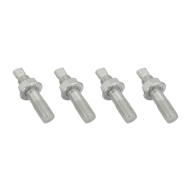 Proflow Turbocharger Studs, Hex Nuts, M10x1.25 x 45mm, Stainless Steel, Natural, Set of 4 - PFETFS45M10 PFETFS45M10