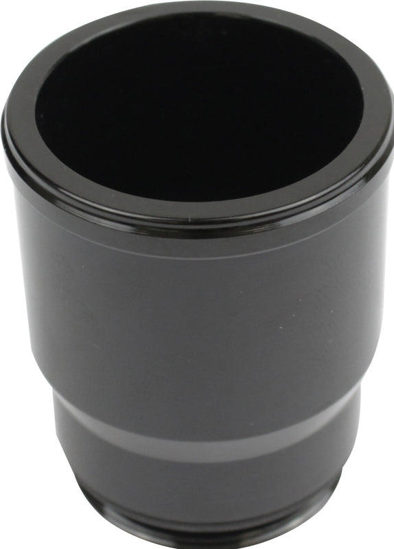 Proflow Inlet Fittings, Aluminium, 1.500 in. Hose to 1 3/16 in. Straight Cut Male, Black Anodised - PFETH-150BK PFETH-150BK