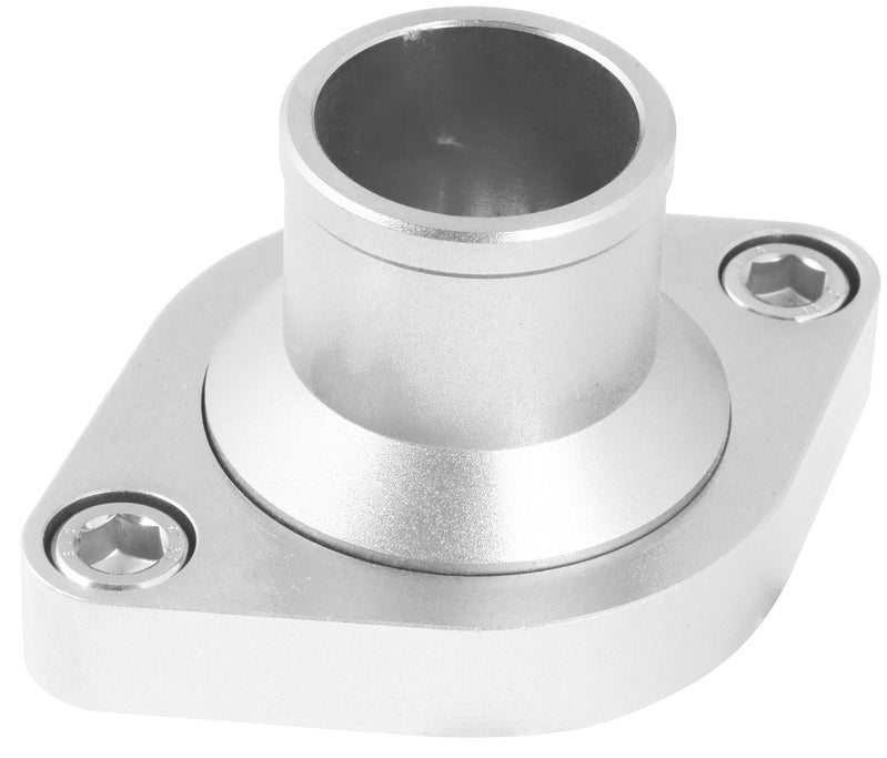 Proflow Water Neck, Billet Aluminium, Silver Anodised, Straight Up SB & BB Chev - PFETH-807S PFETH-807S