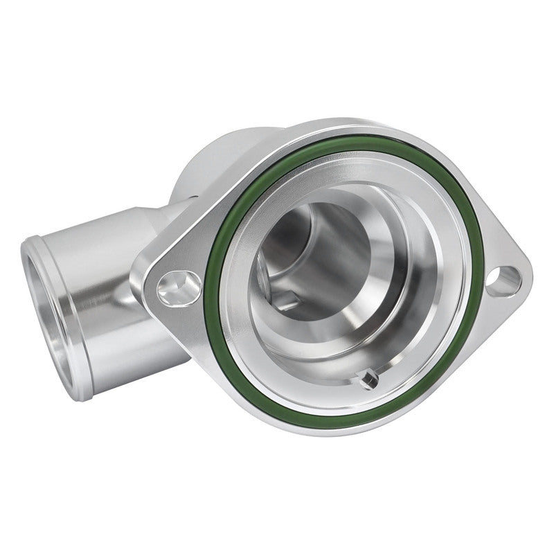 Proflow Water Neck, For Holden Commodore LS1/LS2/LS3, 90 Degree, Swivel, Billet Aluminium, Silver Anodised - PFETH-808S