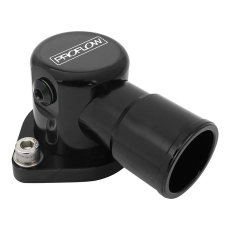 Proflow Water Neck, 90 Degree, Swivel, For Ford Barra 4.0L, EF-FG XR6, Billet Aluminium, Black Anodised - PFETH-809BK PFETH-809BK