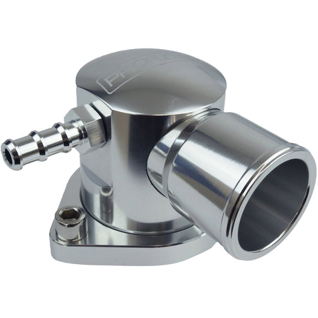Proflow Water Neck, 90 Degree, Swivel, For Ford Barra 4.0L, EF-FG XR6, Billet Aluminium, Silver Anodised - PFETH-809S PFETH-809S
