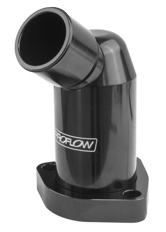 Proflow Water Neck, Billet Aluminium, Swivel Black Anodised, 45 Degree, Swivel, For Mazda Series 5 - PFETH-811BK PFETH-811BK