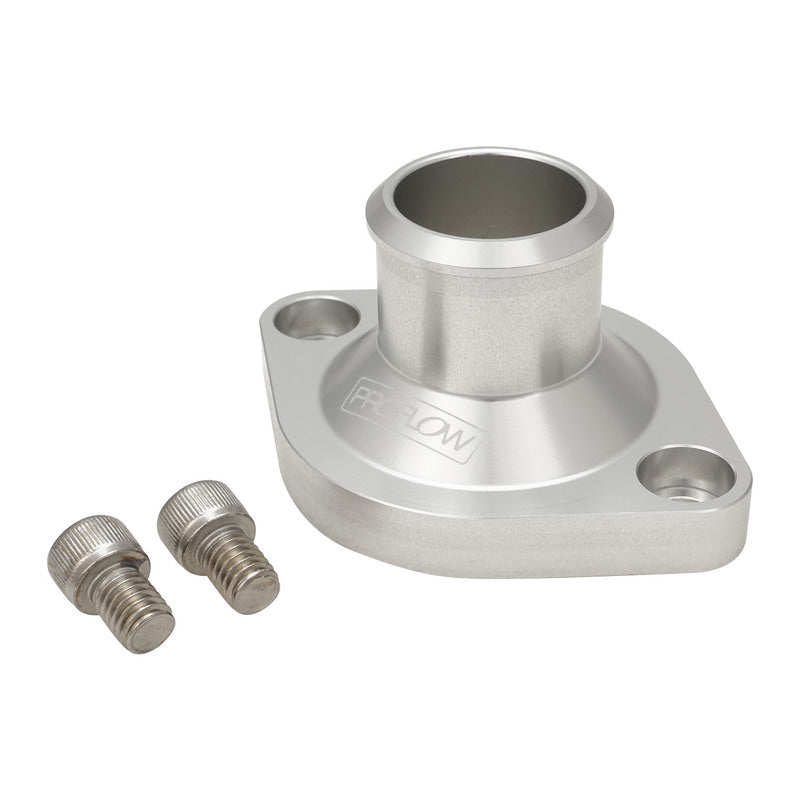 Proflow Water Neck, For Chrysler SB & BB, Straight, Billet Aluminium, Silver Anodised - PFETH-813S PFETH-813S