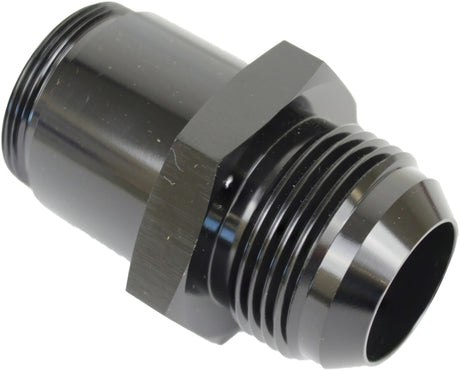 Proflow Thermostat Fitting, -16AN Male to 1-1/4''-20 in. Straight Male, Aluminium, Black Anodised - PFETH-816BK PFETH-816BK