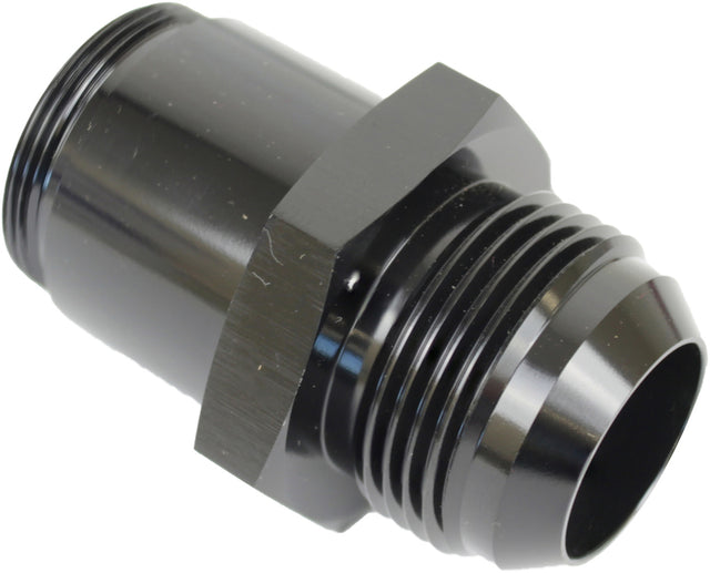 Proflow Thermostat Fitting, -16AN Male to 1-1/4''-20 in. Straight Male, Aluminium, Black Anodised - PFETH-816BK PFETH-816BK