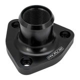 Proflow Water Neck, Billet Aluminium Thermostat Housing, For Nissan & Holden RB30, RB25, Black - PFETH-817BK PFETH-817BK