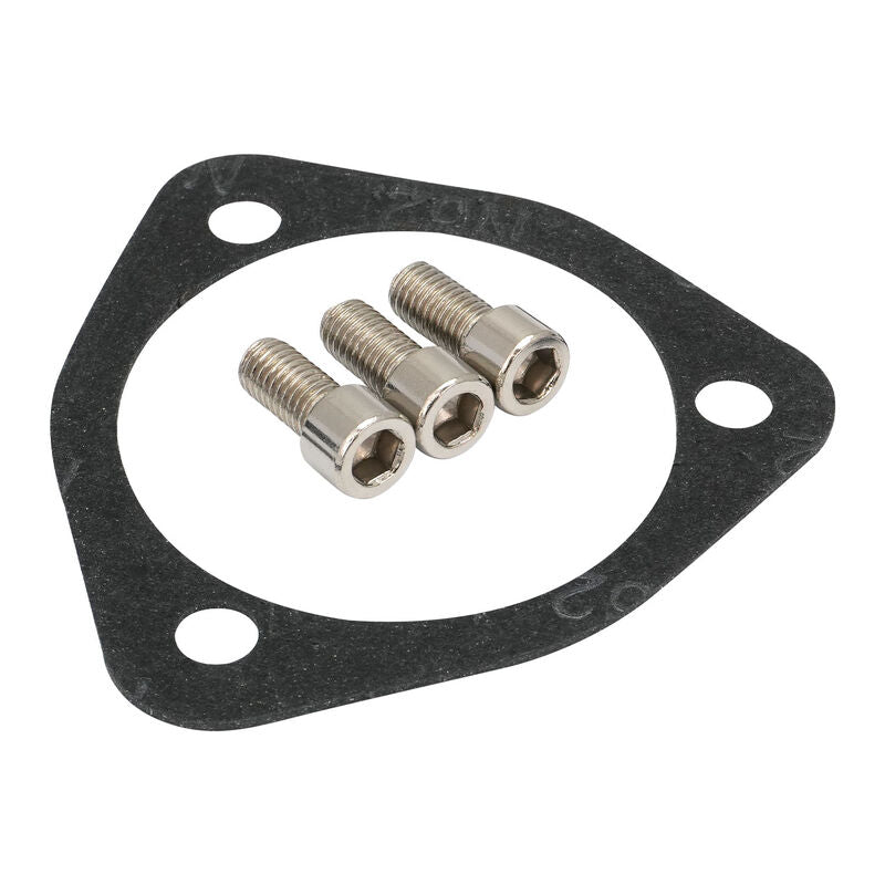 Proflow Water Neck, Billet Aluminium Thermostat Housing, For Nissan & Holden RB30, RB25, Polished Silver - PFETH-817S