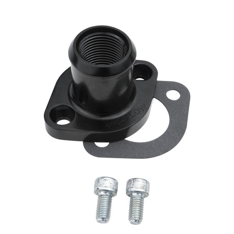 Proflow Billet Aluminium Top Water Neck Housing, For Nissan & Holden, RB30, Black - PFETH-818BK PFETH-818BK