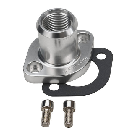 Proflow Billet Aluminium Top Water Neck Housing, For Nissan & Holden, RB30, Silver - PFETH-818S PFETH-818S