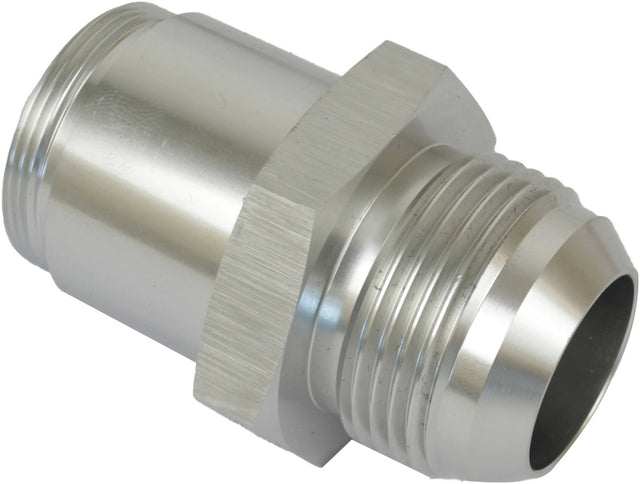 Proflow Thermostat Fitting, -20AN Male to 1-1/4''-20 in. Straight Male, Aluminium, Silver Anodised - PFETH-820S PFETH-820S