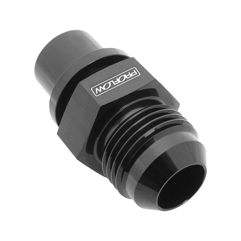 Proflow Thermostat Housing Fitting Adaptor, Suit Ford Falcon Barra 4.0L, AN10, Black, Each - PFETH-825BK PFETH-825BK