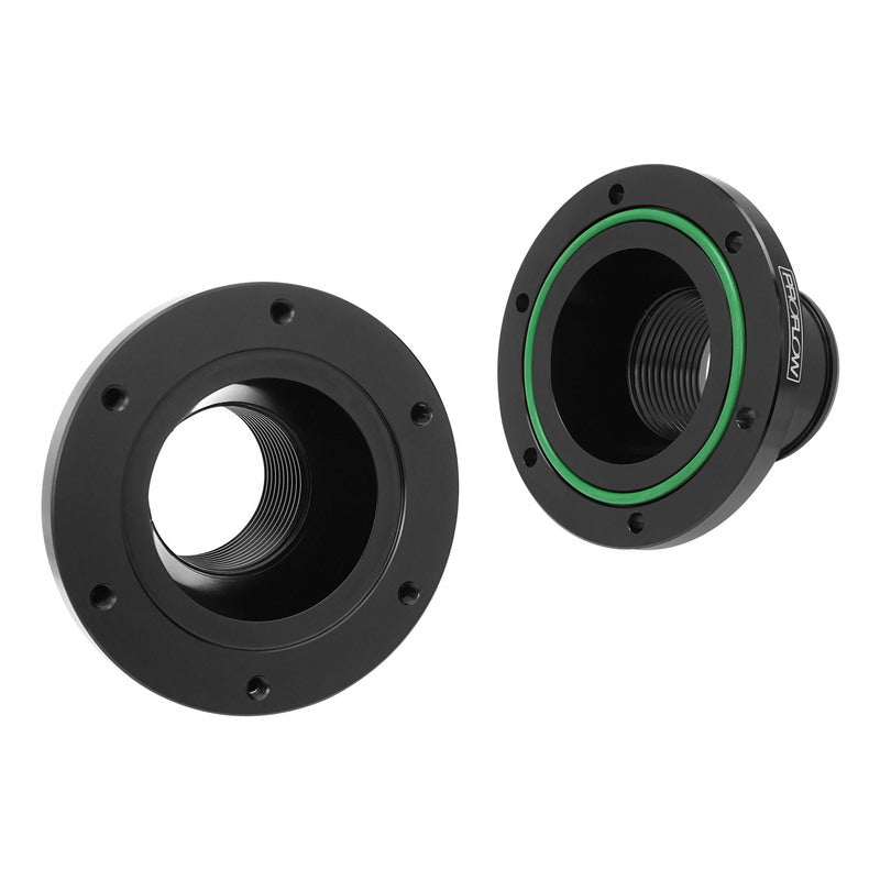 Proflow Inline Thermostat Housing, Suits 1.50'' Hose, w/AN16 ORB Ports, Billet, Black Anodised - PFETH-830BK