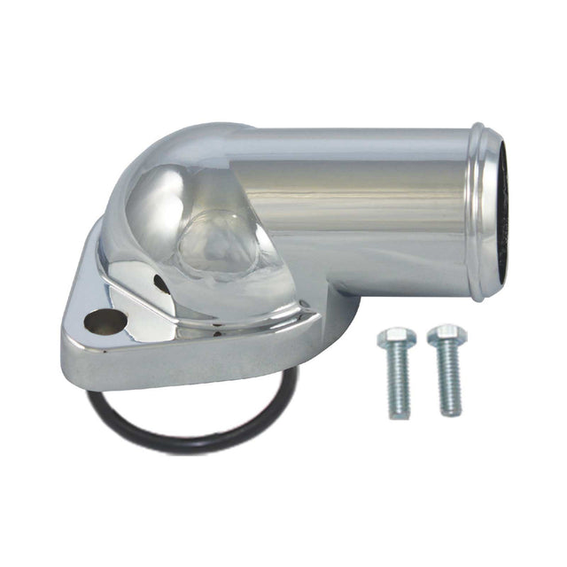 Proflow Aluminium Water Neck, For Pontiac V8 O'Ring Style Chrome - PFETH-R7285-O PFETH-R7285-O