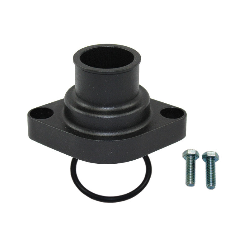 Proflow Aluminium Water Neck, For Chevrolet Straight O'Ring Style Black, Each - PFETH-R7287-OBK PFETH-R7287-OBK