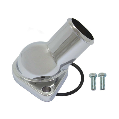Proflow Aluminium Water Neck, For Chevrolet Straight O'Ring Style Chrome - PFETH-R7287-O PFETH-R7287-O