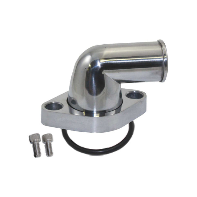 Proflow Aluminium Water Neck, For Chevrolet 90 Degree O'Ring Style Polished Aluminum - PFETH-R8456 PFETH-R8456