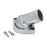Proflow Water Neck, Thermostat Housing, Cast Aluminum, Polished, 45 Degree, Swivel, Chev For Holden, LS, Each - PFETH-R8937 PFETH-R8937