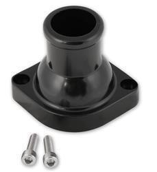 Proflow Water Neck, Thermostat Housing, Cast Aluminum, Black, Straight, Chev For Holden, LS, Each - PFETH-R8938BK PFETH-R8938BK
