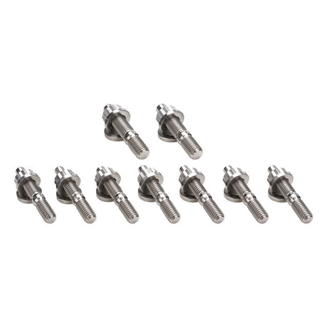 Proflow Exhaust Manifold Stud Kit, Titanium, For Mitsubishi, 4G63, Evo 1-9, M10x1.25/M8x1.25 - PFETI-EXSTUD-4G63 PFETI-EXSTUD-4G63