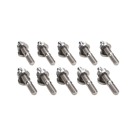 Proflow Exhaust Manifold Stud Kit, Titanium, For Honda, Civic, B, D, H Series, M8x1.25 - PFETI-EXSTUD-HON PFETI-EXSTUD-HON