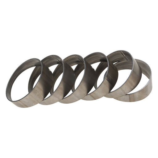 Proflow Pie Cut Round, Tubing, Titanium 2.0 in, 90 deg cut 15 degree, 6 pcs set - PFETI-PC200-90 PFETI-PC200-90