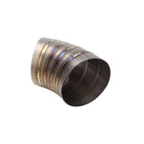 Proflow Welded Pie Cut, Round Tubing, Titanium, 5.0", 45 Degree - PFETI-PCW500-45 PFETI-PCW500-45