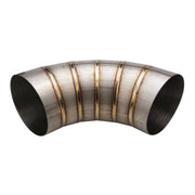 Proflow Welded Pie Cut, Round Tubing, Titanium, 5.0", 90 Degree - PFETI-PCW500-90