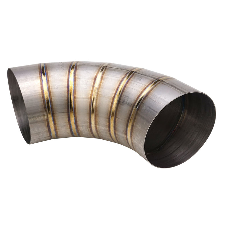 Proflow Welded Pie Cut, Round Tubing, Titanium, 5.0", 90 Degree - PFETI-PCW500-90 PFETI-PCW500-90
