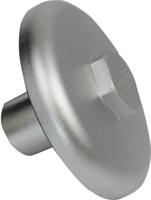 Proflow Oil Filter, Sandwich Block Off Plate, Aluminium Silver M18 x 1.5 - PFETOP3 PFETOP3