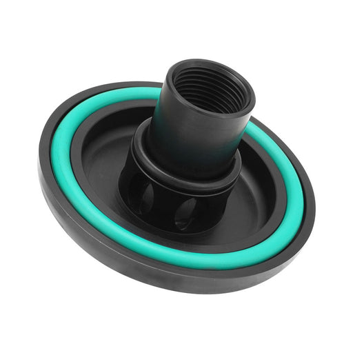 Proflow Oil Filter, Sandwich Block Off Plate, Aluminium For Holden V8 13/16 -16, Black - PFETOP4BK