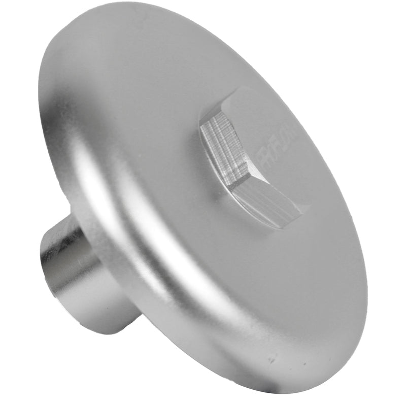 Proflow Oil Filter, Sandwich Block Off Plate, Aluminium For Chevrolet 13/16in. -16, Silver - PFETOP5 PFETOP5