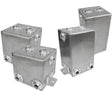 Proflow Fabricated Aluminium Square Tank, Universal, Natural 130 x 130 x 130mm, 1 litre - PFEUT1 PFEUT1