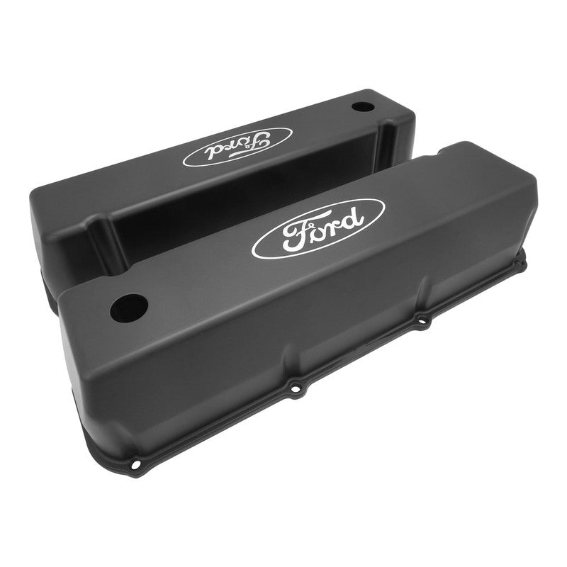 Proflow Valve Covers, Tall Cast Aluminium, Black, For Ford Logo, 429-460 Big Block For Ford, Pair - PFEVC-310 PFEVC-310