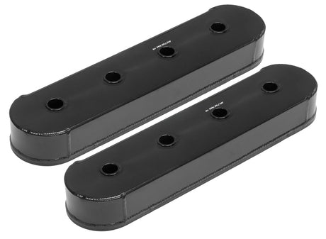 Proflow Valve Covers, LS Aluminium Fabricated, Black, Tall, For Chevrolet LS Logo, No Coil Stands, Pair - PFEVC-621 PFEVC-621