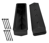 Proflow Valve Covers, Tall, Fabricated Aluminum, Black Powder Coated, Center Bolt Chev Small Block, Pair - PFEVC-6234