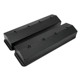 Proflow Valve Covers, Tall, Fabricated Aluminum, Black Powder Coated, Center Bolt Chev Small Block, Pair - PFEVC-6234 PFEVC-6234