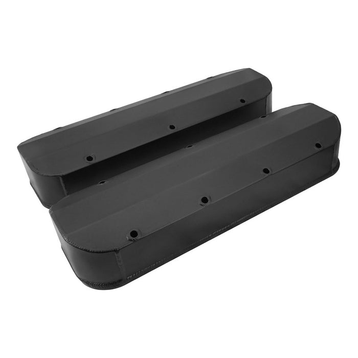 Proflow Valve Covers, Tall, Fabricated Aluminum, Black Powder Coated, Big Block Chev, Pair - PFEVC-6244